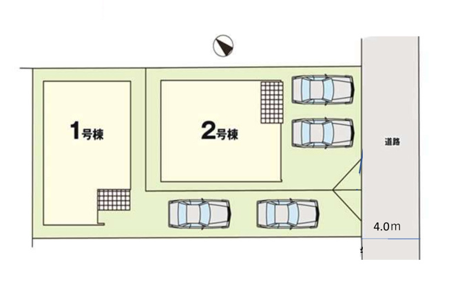【区画図】 | 福岡市東区千早2丁目5期　1号棟（全2棟）【仲介手数料無料・0円】 | 区画図です。1号棟