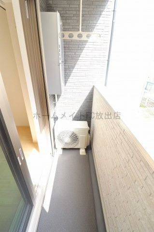 東大阪市楠根３丁目のアパートのバルコニー