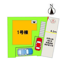 【区画図】 | 福岡市東区香住ケ丘4丁目4期　1号棟（全1棟）【仲介手数料無料・0円】 | 区画図です。1号棟