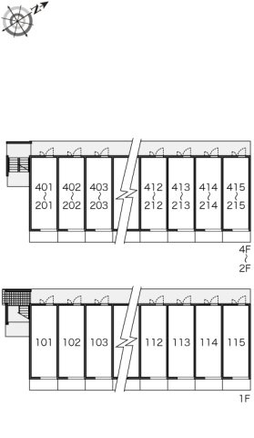 レオパレスラトナの区画図