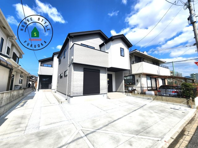 福岡市東区千早2丁目第5-2棟(2号棟)の外観|デザイン性のある外観です。