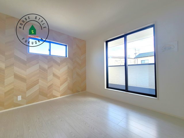 那珂川市今光8丁目第3-2棟（1号棟）の内観：施工例|主寝室には収納力に優れたクローゼットがありますので、お部屋もすっきり片付きます。