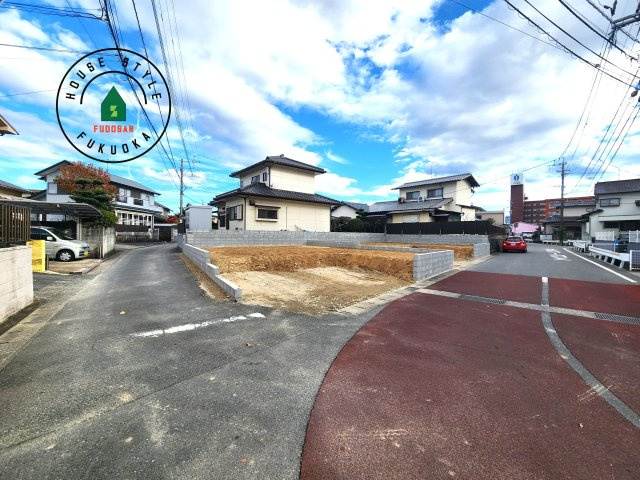那珂川市今光8丁目第3-2棟（1号棟）の前面道路含む現地写真|見学の時間などお気軽にお問い合わせ下さい。