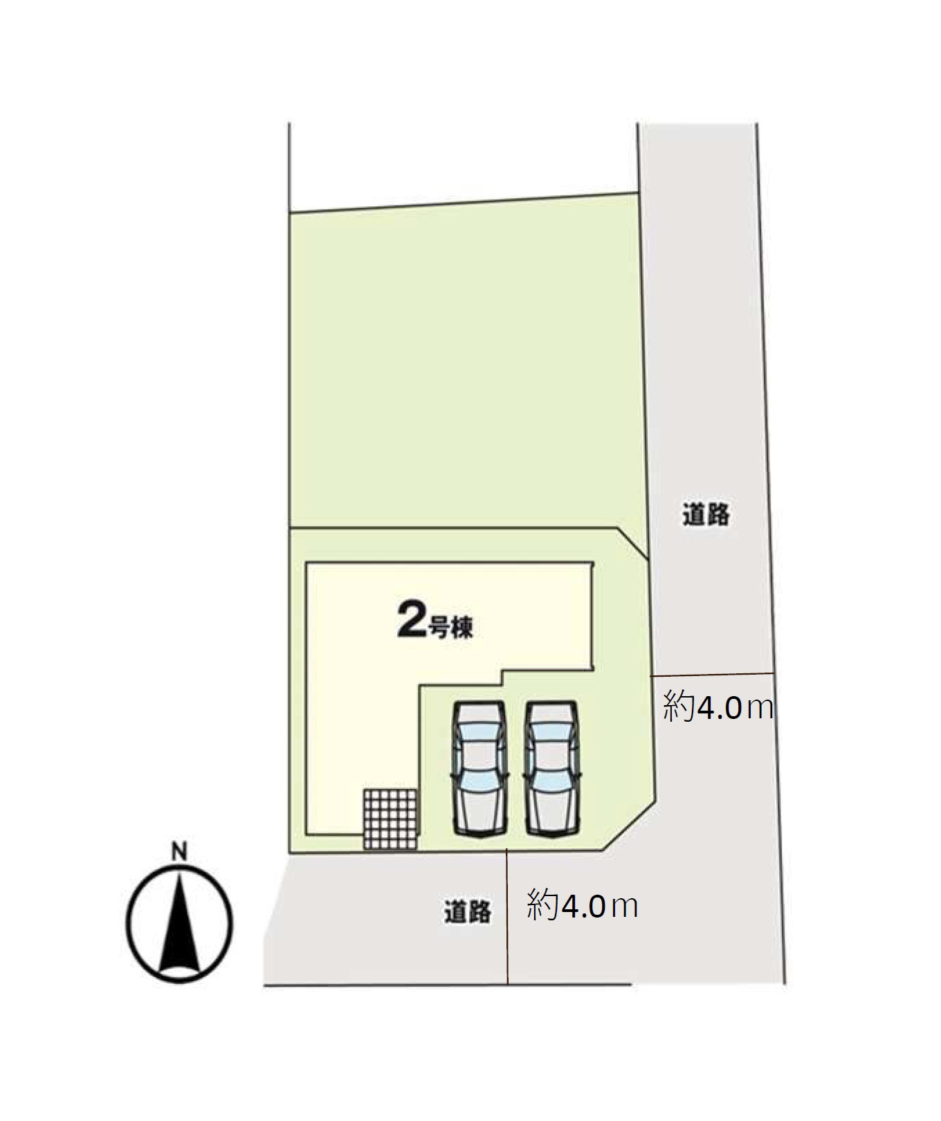 福岡市早良区次郎丸1町目第2-1棟（2号棟）　の区画図|配置図（2号棟）