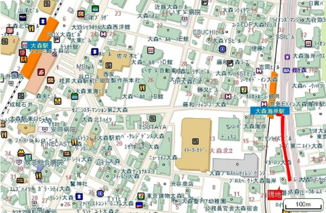 GRACE(グレイス大森の地図