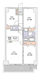 【間取り】 | モア・ステージせんげん台Ｂ棟