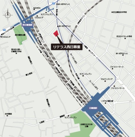 リテラス西日暮里の地図