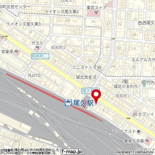 トップ尾久駅前の地図