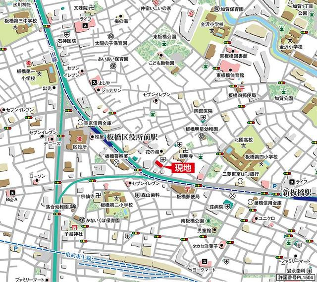 プレミスト板橋の地図