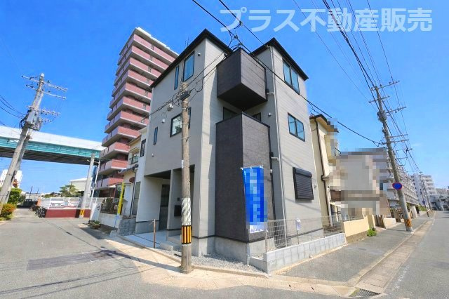 【外観】 | 福岡市中央区港3丁目1期　1号棟（全1棟）【仲介手数料無料・0円】 | 完成しました。物件内部もご見学頂けます。プラス不動産販売にお任せ下さい。