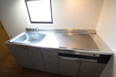 【キッチン】 | クレアパーク野方 | システムキッチン（2口IH・1口ラジエント・グリル付）