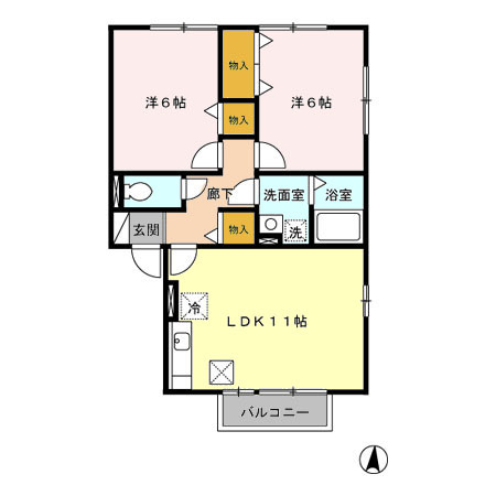 【間取り】 | アバンティーヌ淵野辺