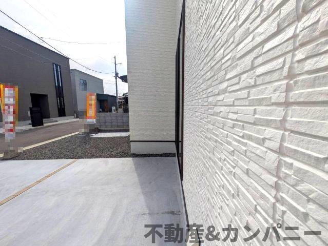 堀江町の新築のおうちNo.7　松山市堀江町新築戸建のその他|外壁のドアップです。