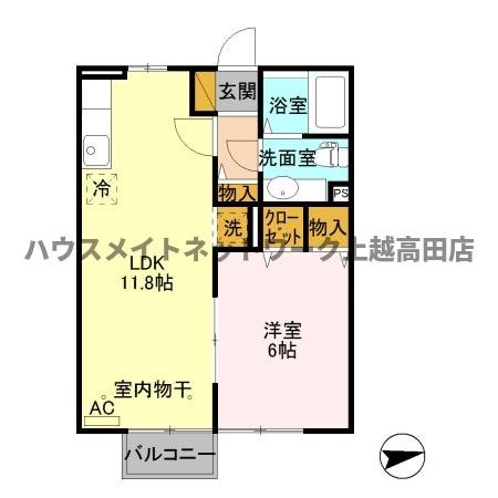 グランドハイデンス Ｂの間取り|間取図
