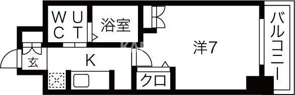 セレニテオズ北巽の間取り