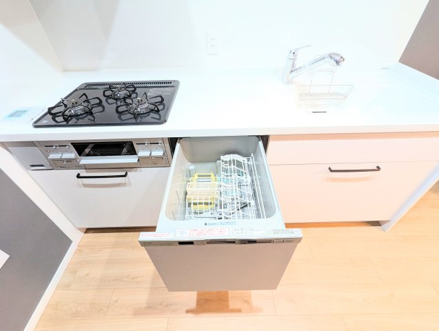 小豆沢パークファミリアA棟のキッチン|時短家事の味方食洗機