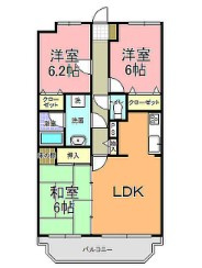 水戸市　1棟マンションの間取り
