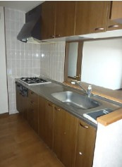 水戸市　1棟マンションのキッチン