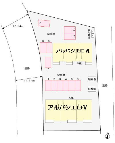アルバシエロⅤの区画図