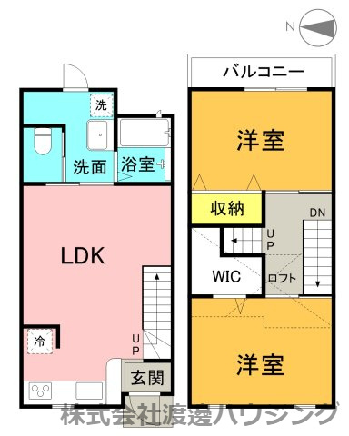 赤川1丁目テラスハウスの間取り