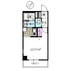 ソレイユ天神南の間取り