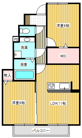 アモールⅤの間取り