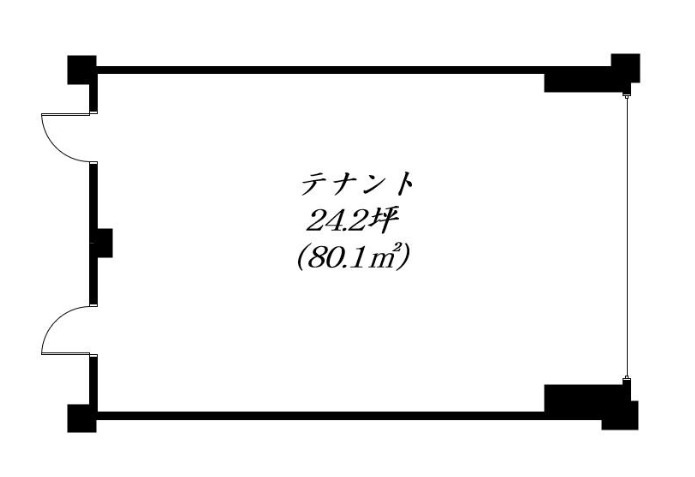 草津市野村５丁目の店舗事務所の間取り