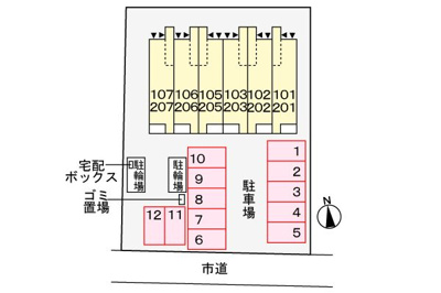 【駐車場】 | 仮）立花６丁目アパート