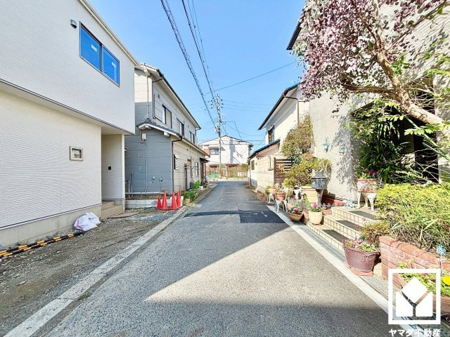 草津市草津４丁目　1期　1号地の前面道路含む現地写真|3月5日　現地写真更新