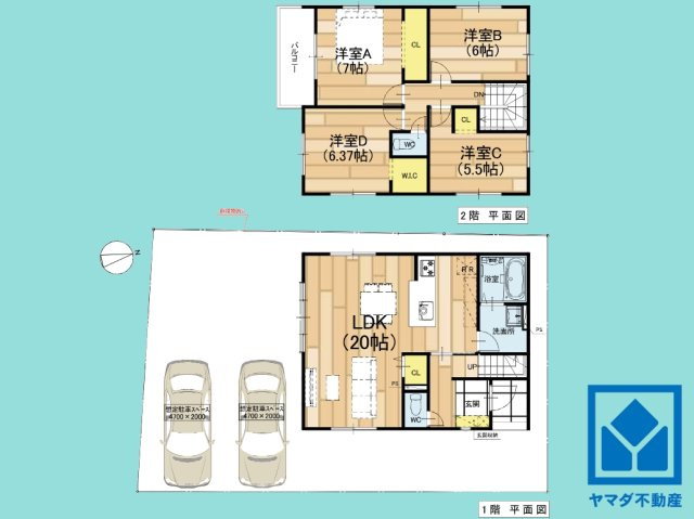 草津市草津４丁目　1期　1号地の間取り