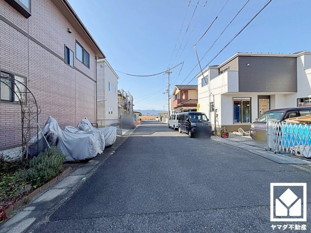 草津市矢橋町　1期　1号棟の前面道路含む現地写真|3月5日　現地写真更新