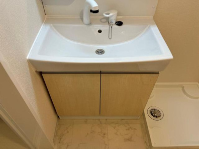 【洗面所】 | （仮）千駄塚新築アパート | 洗髪洗面化粧台（イメージ）