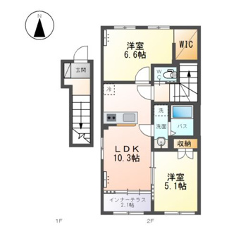 【間取り】 | 笹谷字古屋前新築アパート