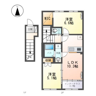【間取り】 | 笹谷字古屋前新築アパート