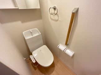 【トイレ】 | 笹谷字古屋前新築アパート | シャワー付トイレ（イメージ）