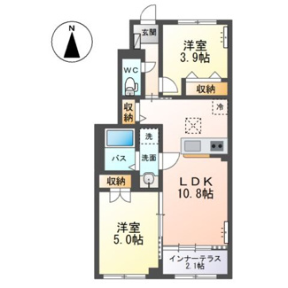 【間取り】 | 笹谷字古屋前新築アパート