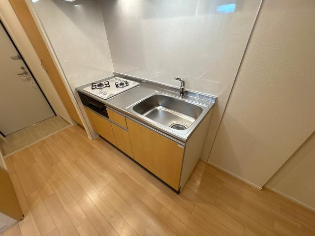 サンフォレスト杉水のキッチン|ガスコンロ付き