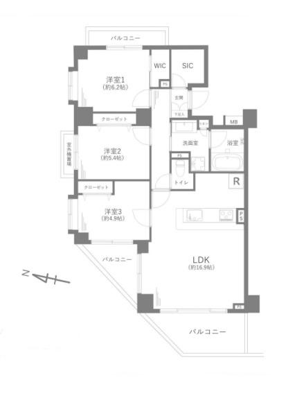 グーディッシュ千歳船橋の間取り|販売価格：７，５９９万円　間取り：３ＬＤＫ　空室（ご見学可能ですのでお気軽にお問合せ下さい）