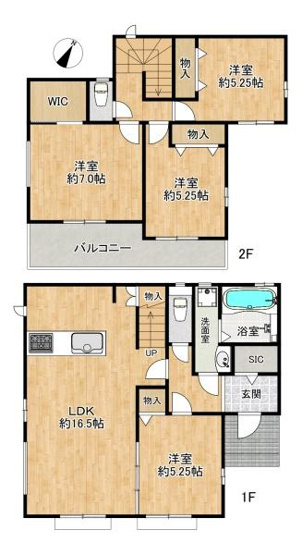 【間取り】 | 明石市沢野2丁目　新築戸建　1号棟