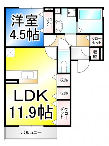 サンモール尾張部の間取り
