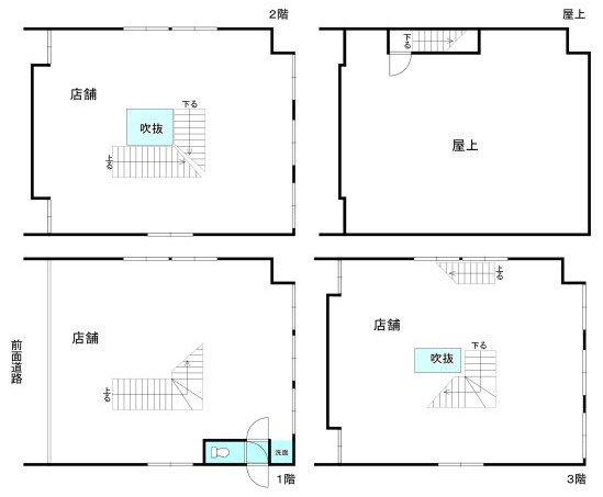 大津市和邇今宿の店舗の間取り