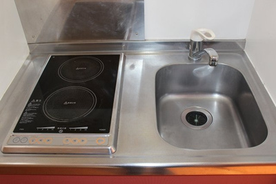 【キッチン】 | レオパレスリバーサイド五所 | 2口電気コンロ