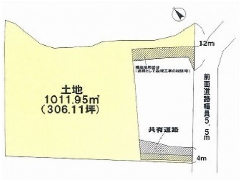 大津市石山寺４丁目の事業用地の間取り
