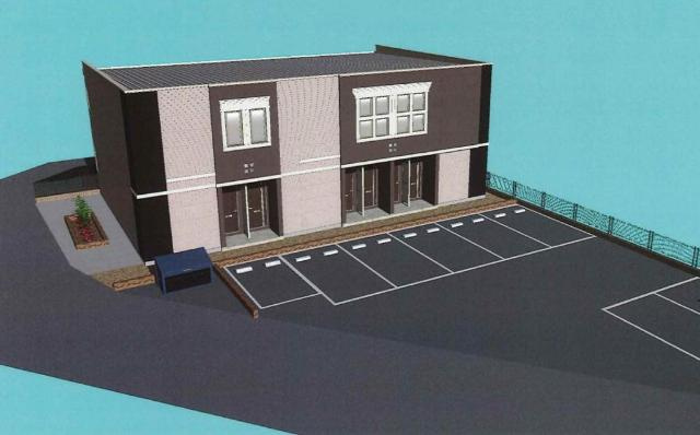 高砂市今市新築アパートの外観|完成予想図