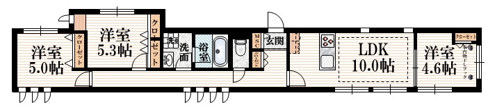 リンデンハイムキョウドウの間取り