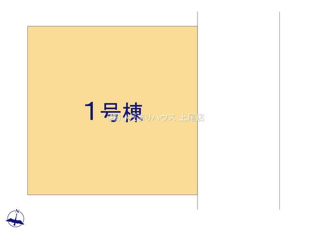 上尾市本町　新築戸建　リーブル01の区画図