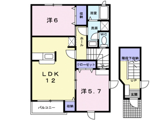 【間取り】 | リュミエール・エスト　Ｂ