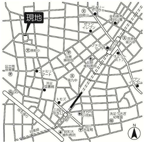 RESTA目黒の地図