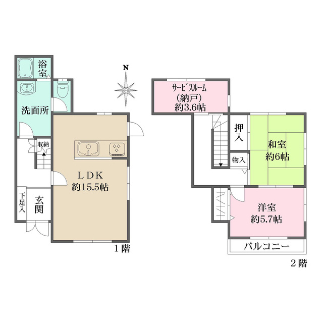 シティライフ山芦屋Ⅱの間取り