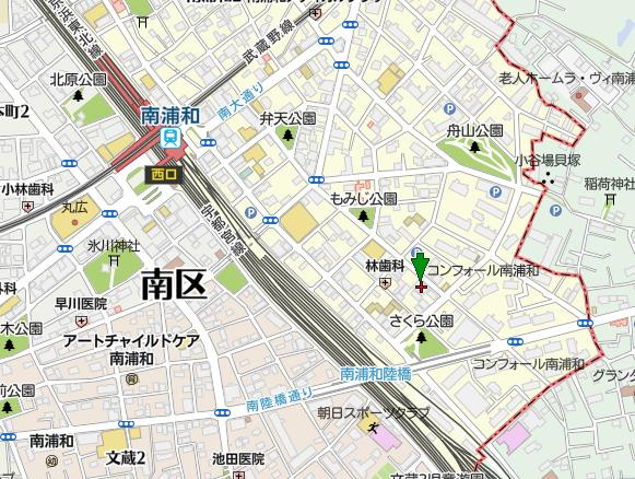 森田コーポの地図